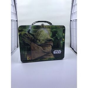 Star Wars Yoda Jedi Master Metal Lunchbox 2010 Embossed Tin Box Co Used